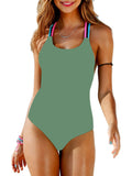 Womens Color Rope Swimsuit Swimwear