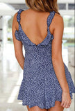 Sexy Sleeveless Sling Print Dress