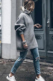 High Neck Pullover Thick Sweater