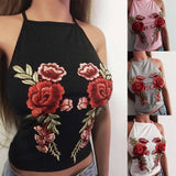 Fashion Sexy Sling Embroidered Vest Top