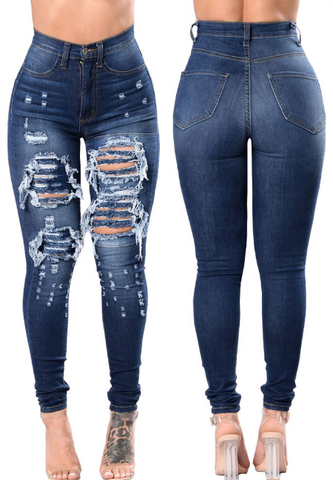 Fashion Sexy Designer Ripped Jeans