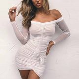 Long Sleeve Sexy Package Hip Dress