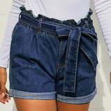 Loose Plus Size High Waist Women's Denim Shorts