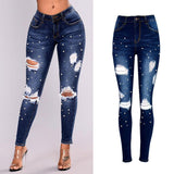 Fashion Womens High Waist Jeans