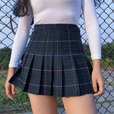 Sexy Plaid High Waist Mini Skirt