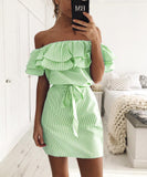 Fashion Women's Striped dress