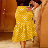 Women'S High Waist Bag Hip Plus Size Skirt