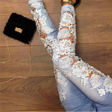 DESIGN LACE EMBROIDERY JEANS