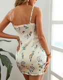 Printed Sexy Sling Sleeveless Hip Dress