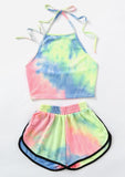 Sling Vest Exposed Navel Shorts Two Piece Sets