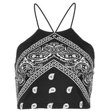 Sexy Printed Backless Sling Tank Top