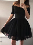 Short Sleeve Womens Sexy Strapless Mini Dress