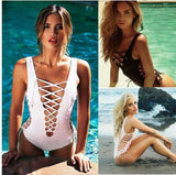 FASHION SOLID COLOR SWIMSUIT