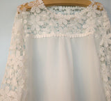 Lace Long-Sleeved T-Shirt